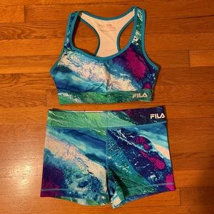 Women’s Workout Set | Sports Bra + Spandex, M